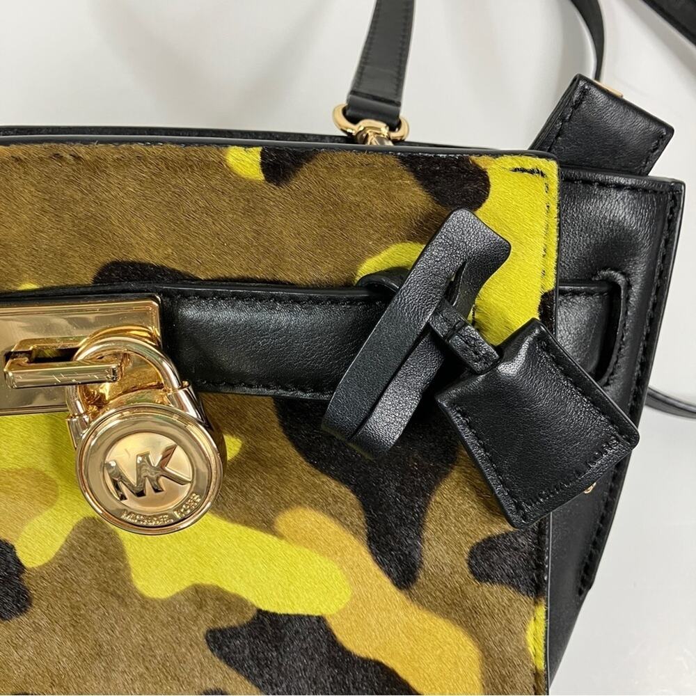 Michael Kors | Hamilton Bag Camouflage Calf Hair Purse - Picture 2 of 10